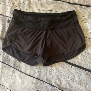 Lululemon black running shorts size 4